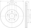 HELLA 8DD 355 116-261 Brake Disc